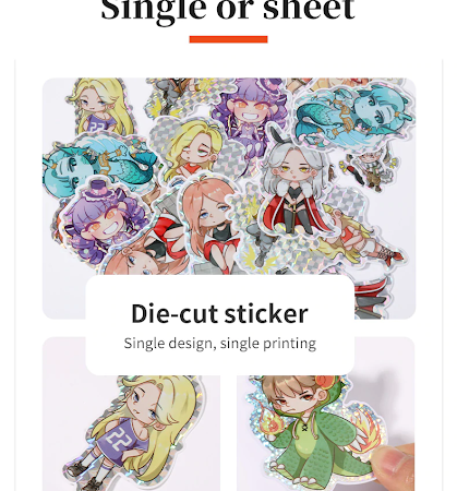 Die cut stickers vs vinyl sticker